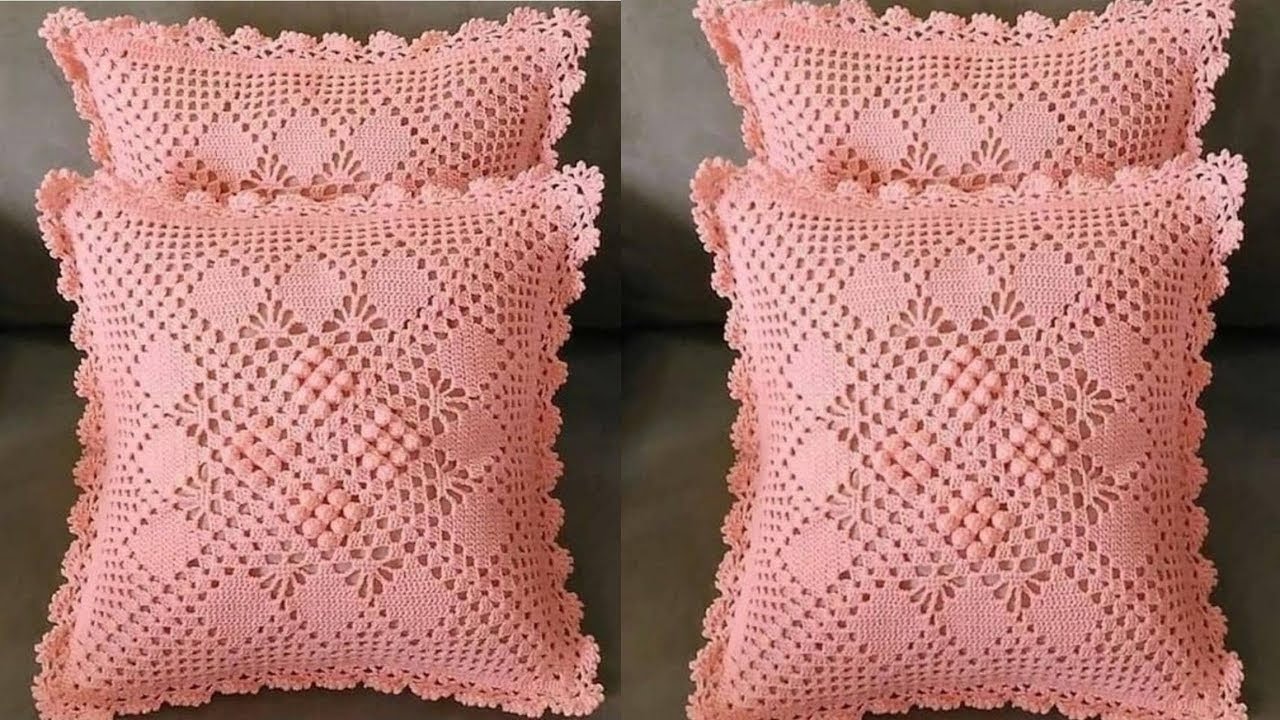 Almofada em Crochê Pipoca | Crochetaria Oficial