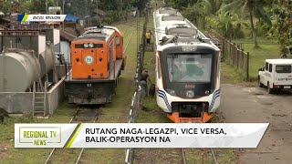 Regional TV News: Rutang Naga-Legazpi, vice versa, balik-operasyon na