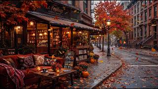 Autumn Jazz & New York City Café | Cozy Evening Ambience for Relaxation, Reading & Unwinding screenshot 5