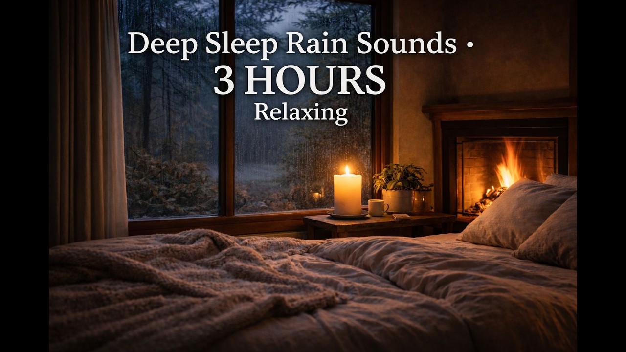 Rain Sounds for Deep Sleep Instantly (3 Hours)
