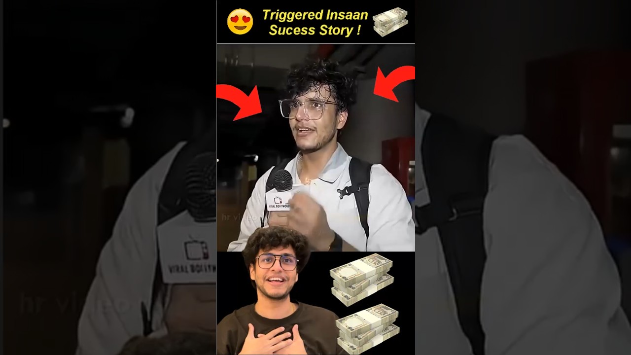 Triggered Insaan Sucess Story 😱 #shorts #triggeredinsaan #fukrainsaan