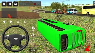 😭 Extreme Hill Driving Test | 😱 Heavy Bus on Dangerous Turn | 🔥 Bus Simulator India screenshot 4