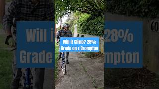 Is this Seattles Steepest Block? 28% Grade on a Brompton at the Phinney Ridge P-Patch Garden