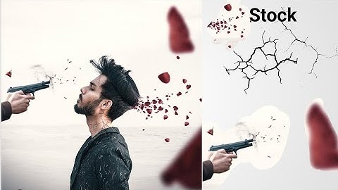Bullet Destroy Heart Break concept Photo Editing | Vijay mahar Gun & Rose Editing