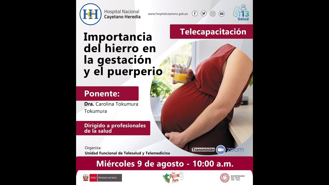 Importancia del hierro en la gestación y el puerperio