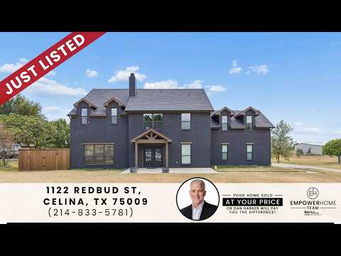1122 Redbud St, Celina, TX home video tour