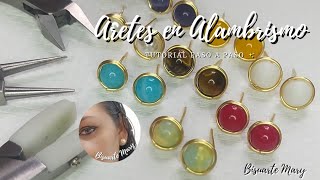 Aretes fácil de Elaborar en Alambrismo⏳✨