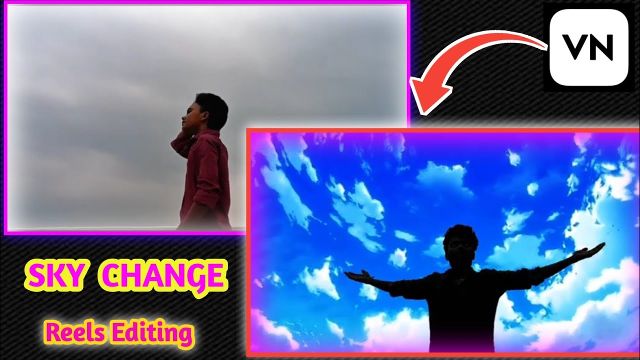 Trending Sky Change Transition Reels EDIT in Vn App | Vn App Sky Change Reels Video Editing