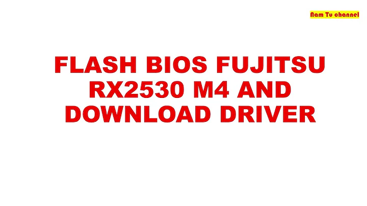 Update bios Fujitsu server and download drivers