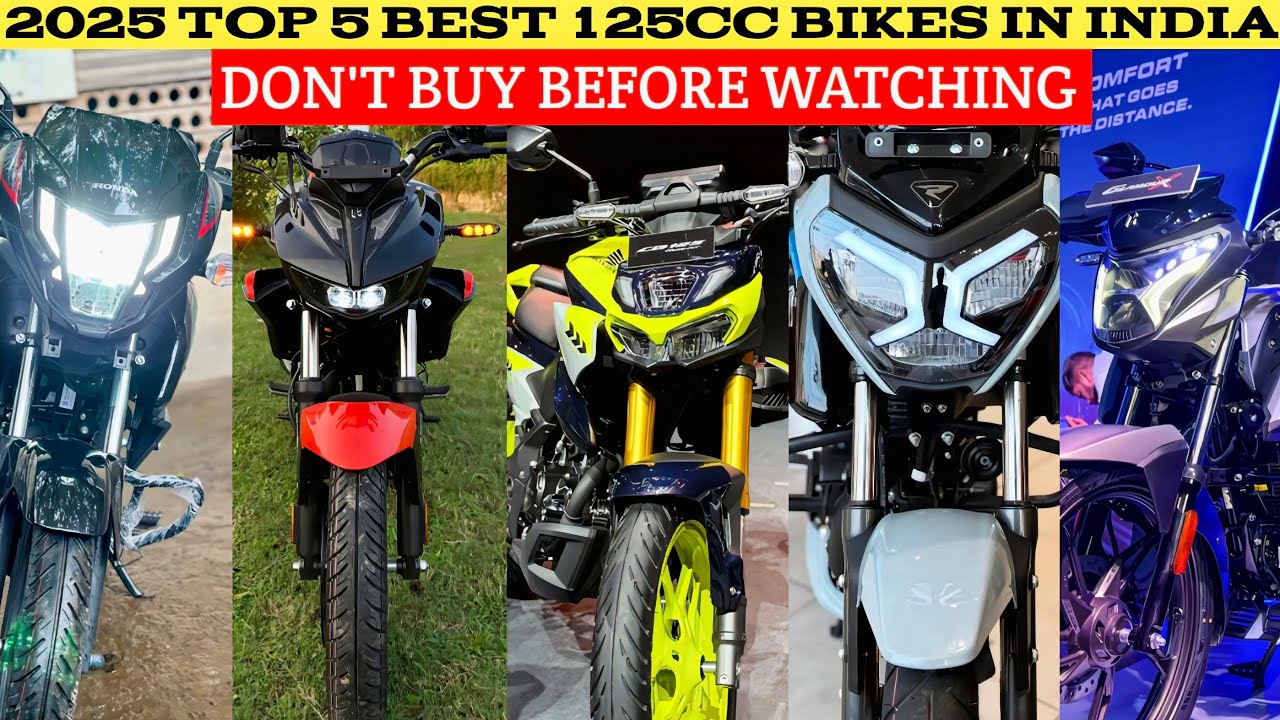 2025 Top 5 Best 125cc Bikes In India 🔥 | Must Watch Before Buying | Best 125cc Bikes India 2025 ⚡