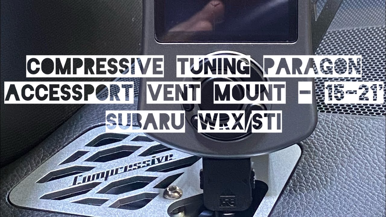 INSTALL: Compressive Tuning Paragon Cobb Accessport Vent Mount - 2020 Subaru WRX/STI