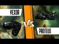 Cloaky pvp scanner proteus fit vs vexor destroyed
