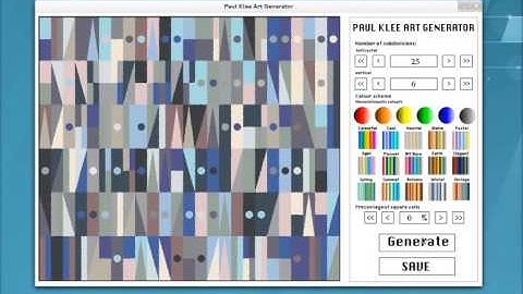 Paul Klee Art Generator - Video Demo