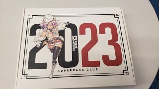 Unboxing of Anime Matsuri 2023 superpass package.