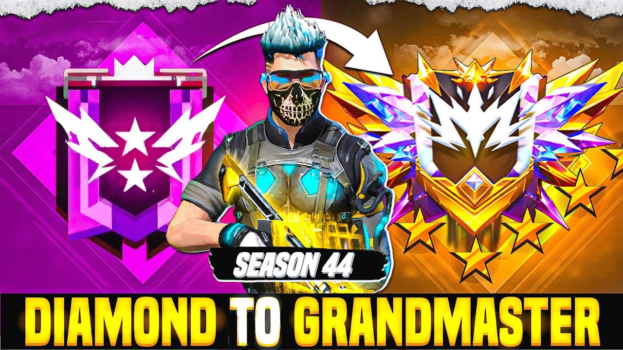 Road To Grandmaster Region Top 1 🤯in Season 44 😳 | Garena Free fire ...