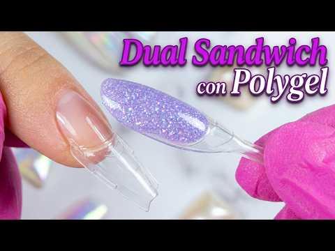 Cómo usar Moldes DUAL SANDWICH con POLYGEL | Técnica Directa para Uñas