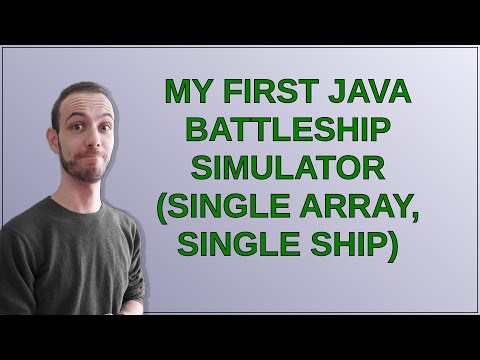 My First Java Battleship Simulator (single array, single ship)