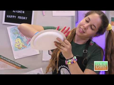 Flamingo and Pineapple Handprints  #playgablesathome