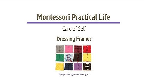 Montessori PL 03-03 Dressing Frames