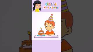 Happy Birthday song | Kids Song 🌈 Doodle | Coloring for kids