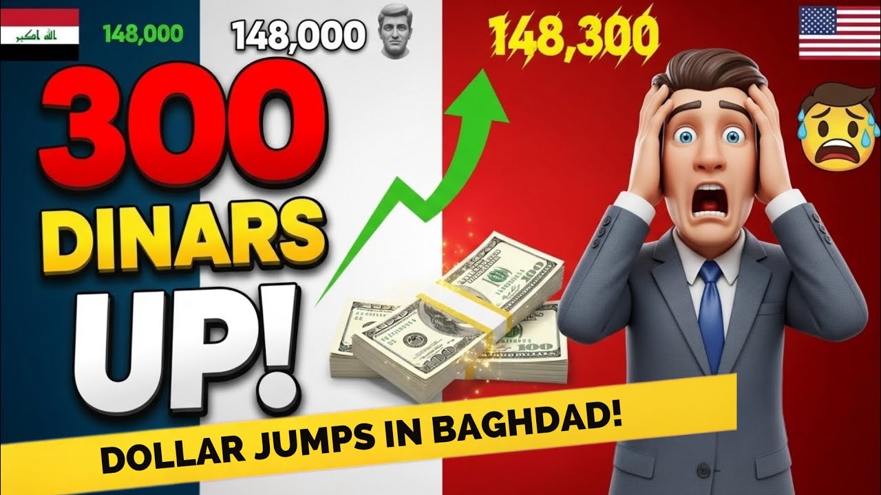 📈 Iraqi Dinar vs Dollar: 300 Point Jump! 🚨 Baghdad Exchange Rate Crisis 2026 💰