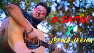 O Sathi  Jeena Jeena Accoustic Cover  Atif Aslam  Mukesh  Ft Pushpendu