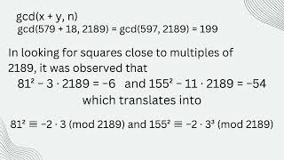 Fermat-Kraitchik Factorization Method