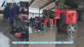Drive Easily &amp; Boost Efficiency | HA100-4D Steer Wheel Laser Screed | HWAON
