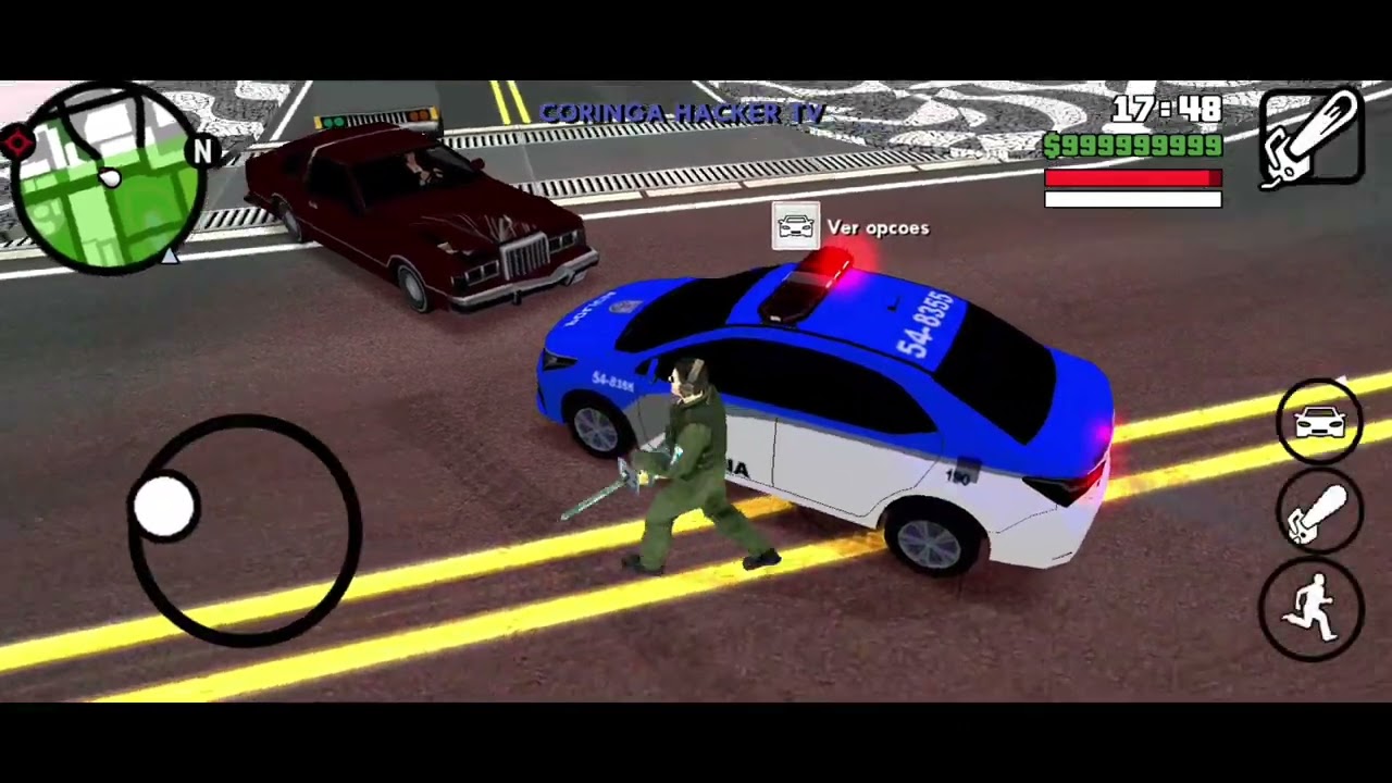 Testando GTA polícia do coringa hacker tv-parte 1