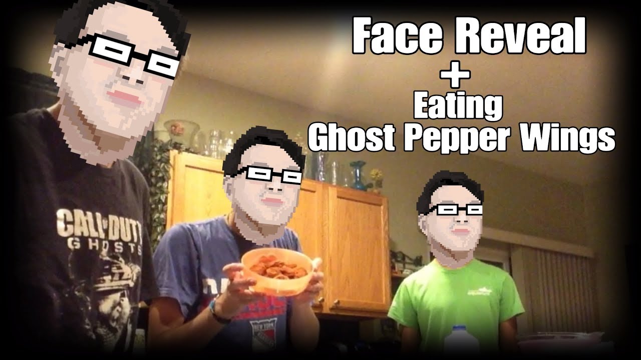 Face Reveal + Eating Ghost Pepper Wings! YouTube