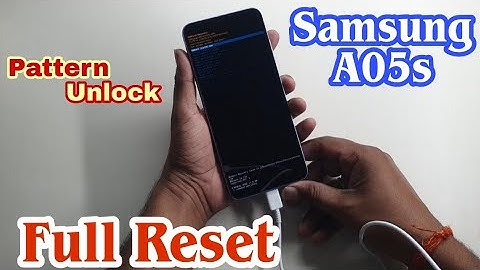 Samsung A05s Full Reset