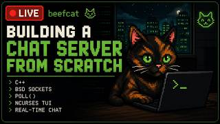 building a chat server from scratch in C++ | Live Coding