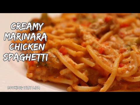 Wideo: Spaghetti Z Kurczakiem Z Sosem „Marinara”