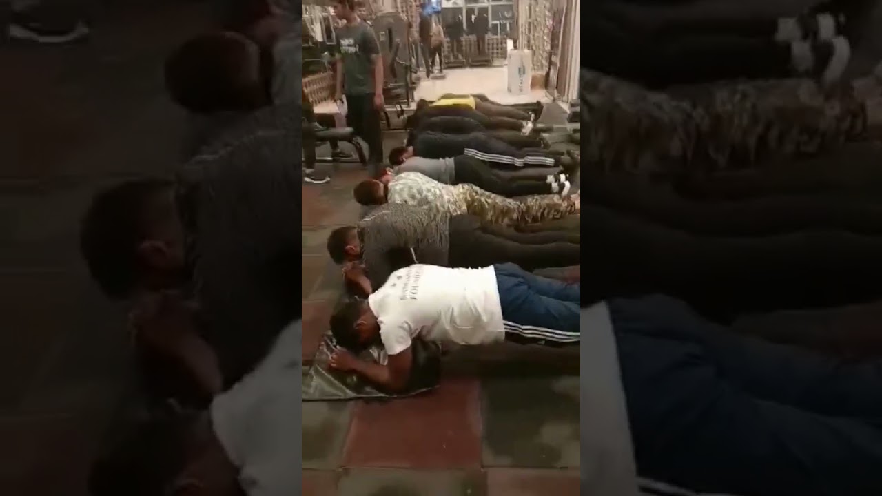 plank competition in our gym 