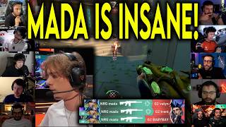 Valorant Streamers React To NRG Mada INSANE 4k Against G2 In VCT screenshot 1