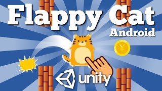 How To Make Simple Flappy Cat (Flappy Bird Clone) Android Unity Game From Scratch. Easy 2D tutorial. screenshot 4