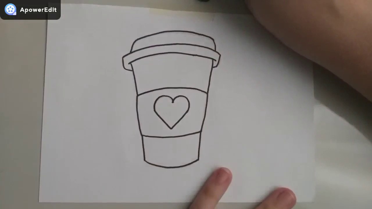 Como Desenhar um Copo De Café No Estilo Tumblr Desenhos Faceis de Fazer 