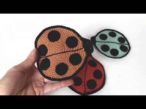 Прихватка крючком. Подставка под кружку крючком. Прихватка на кухню.