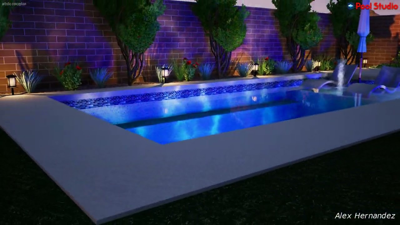 Peaceful Pond Modern Pool