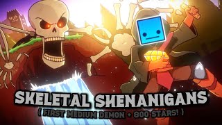 (FIRST MEDIUM DEMON + 800 STARS) Skeletal Shenanigans 100%!