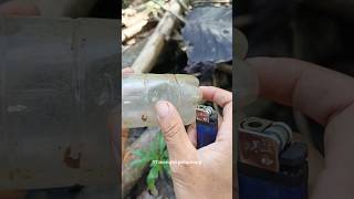 MAKE THE SMALLEST CANNON FROM USED BOTTLES #shortvideo #CANNON #FIREFIRE