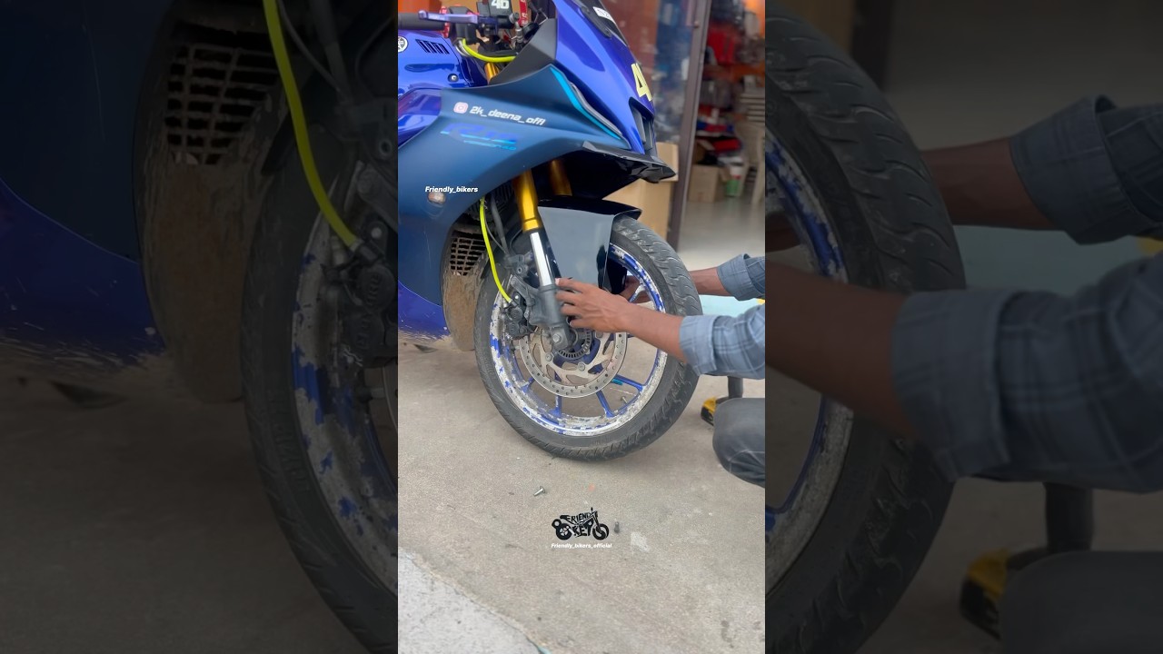 ktm rc front mudguard fix in R15v4♥️ 