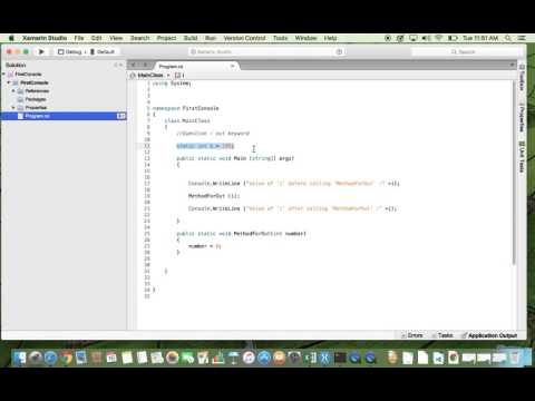 C# (CSharp):-out keyword