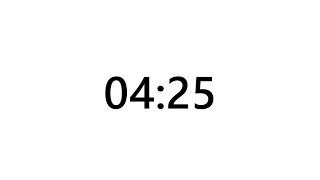 Timer for 4 minutes and 25 seconds Wealth