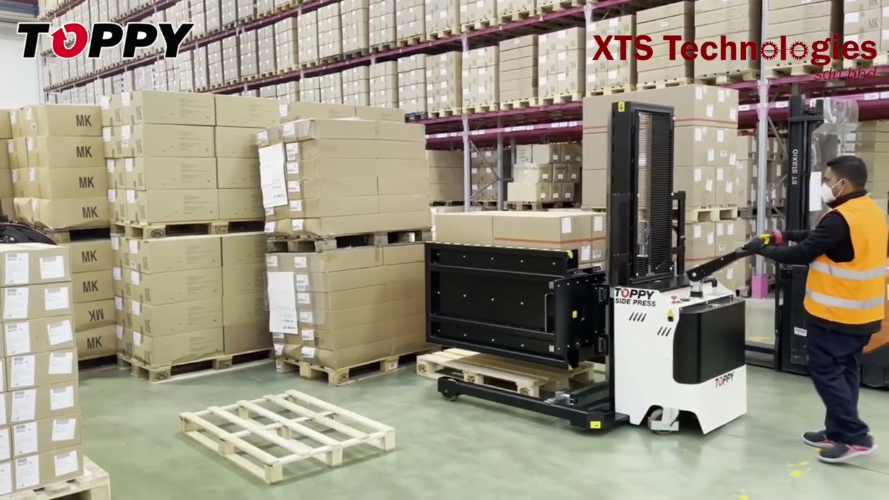 SIDE PRESS SPLITTER MOBILE PALLET CHANGER by TOPPY