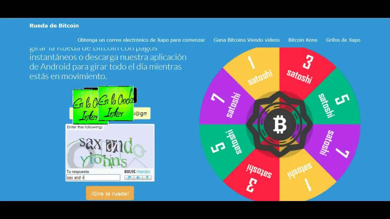 5 FAUCETS QUE PAGAN DE UNA VEZ EN XAPO (16 DIC-2017) BITCOIN