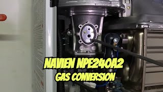 Navien NPE240A2 LP Gas Conversion from Natural Gas