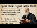 Speak Fluent English In One Month Graded Reader Speak English Fluently