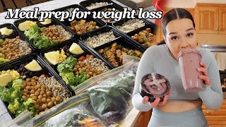 I tried to MEAL PREP for a week! *weight loss, vegetarian*