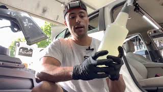 How to clean and remove stains from cloth car seats / upholstery. screenshot 4